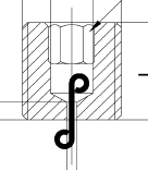 ORF-M6 x 1.0-SC - ORIFICE SELF CLEANING