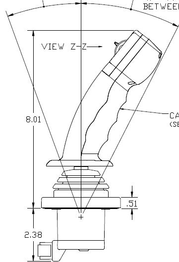 212L116-409 - 4 AXIS JOYSTICK WITH CANOpen