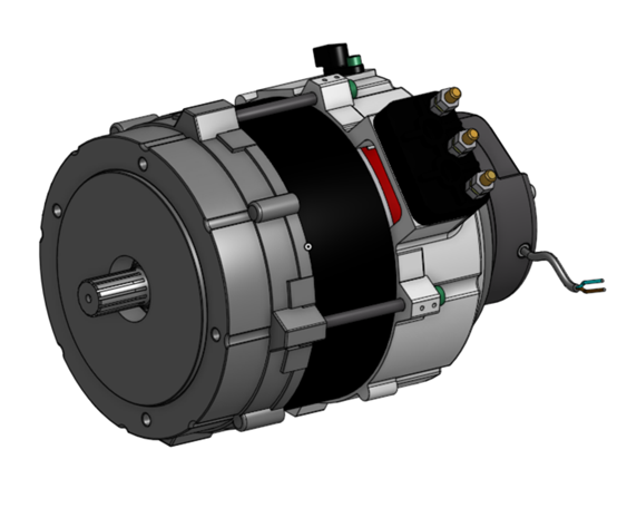 G121313L-48V - TRACTION MOTOR  3,5KW 48V C.BRAKE