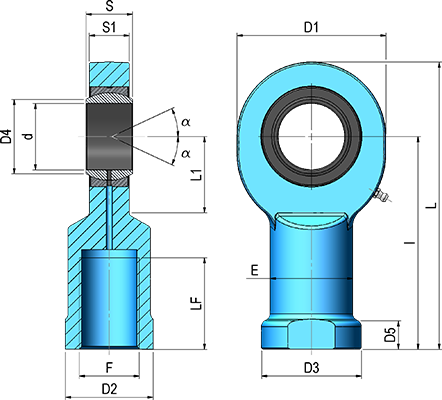 TFI810DO - BALL JOINT END Ø M10