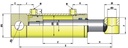 701/800 - CYLINDER D.A. 25-40-800 STANDARD