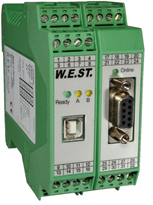 [PAM-199-P-PDP-2030] PAM-199-P-PDP - Power amplifier for all typical proportional valves with ProfibusDP interface
