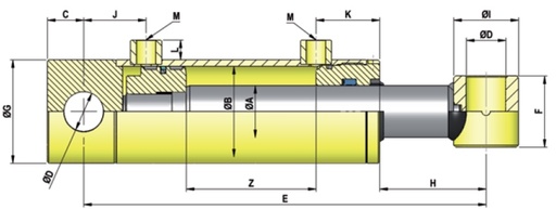 [701800] 701/800 - CYLINDER D.A. 25-40-800 STANDARD